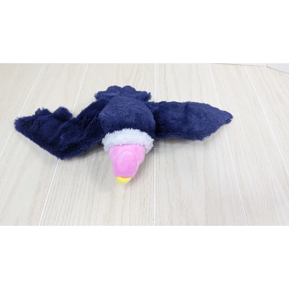 BarkBox Dog Toy Large Blue Salvadore Vulture Plush Squeaker Bird Bark Shop